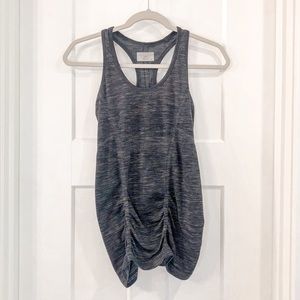 Athleta Gray Athletic Racer Back Tank Top Size XS